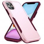 Heavy Duty Strong Armor Hybrid Trailblazer Case Cover for Apple iPhone 11 (6.1 inch) (Pink)